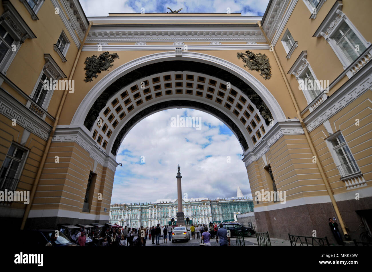 General Staff Building - Palace Square, Saint Petersburg, Russia Stock Photo