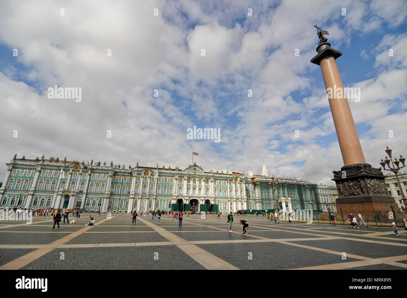 Palace Square, Saint Petersburg, Russia Stock Photo