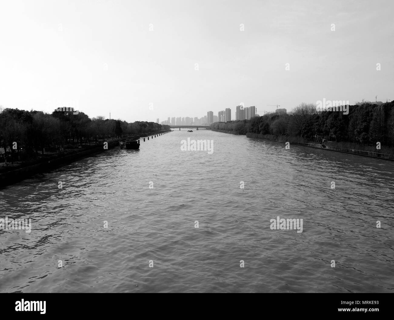 Wu Song river in Shanghai Stock Photo