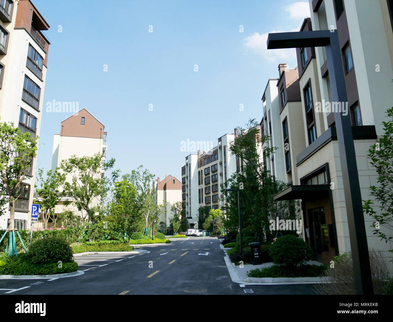 Modern style homes in China Stock Photo