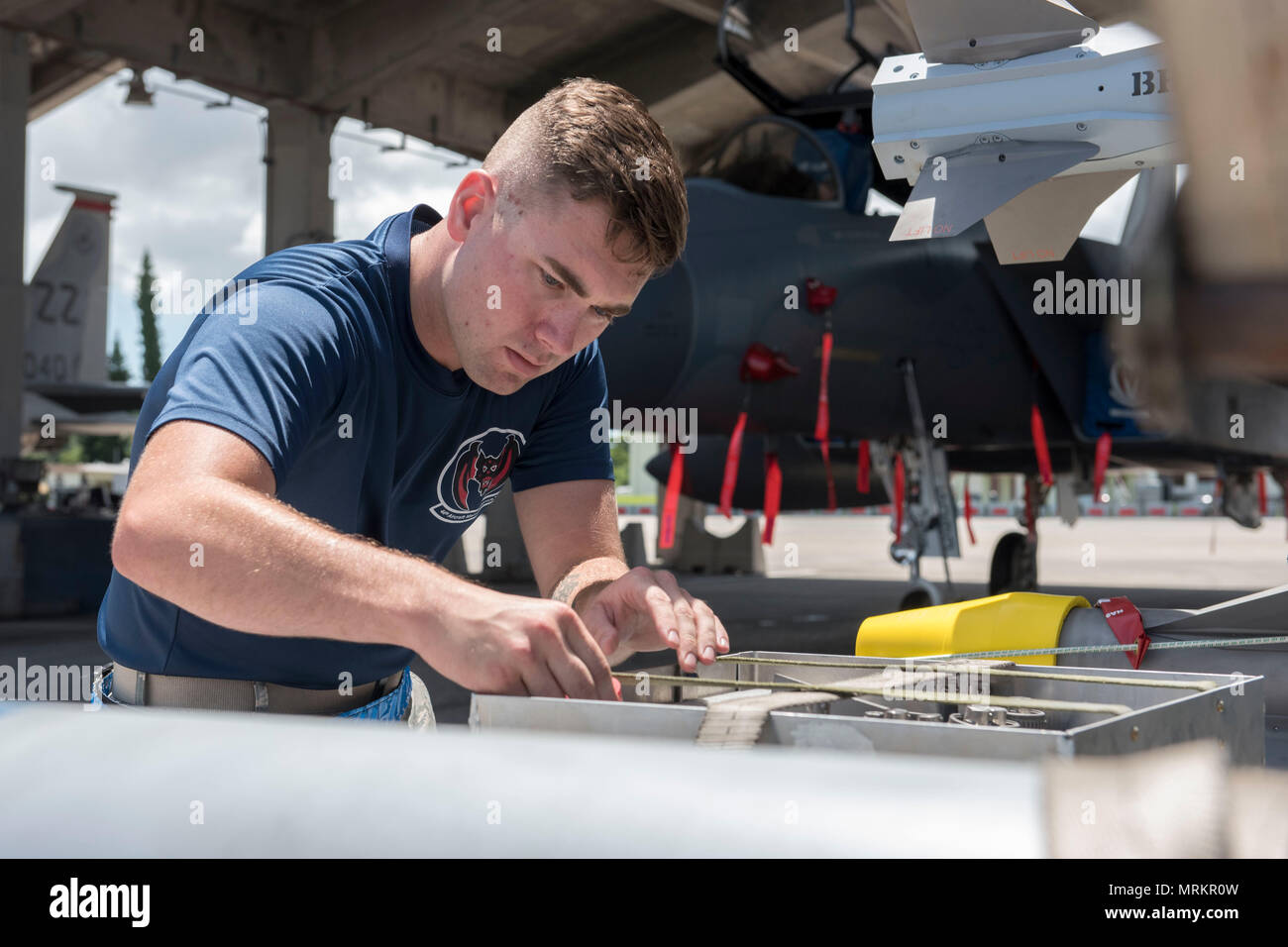 U.S. Air Force Senior Airman Jacob Clark, 44th Aircraft Maintenance ...