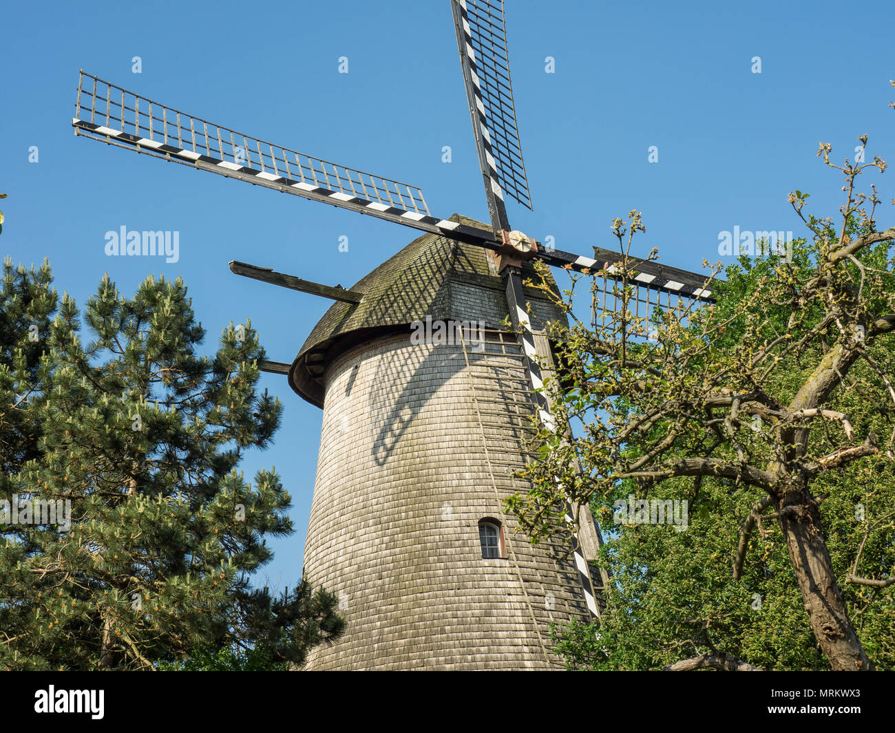 windmill in germany Stock Photo Alamy