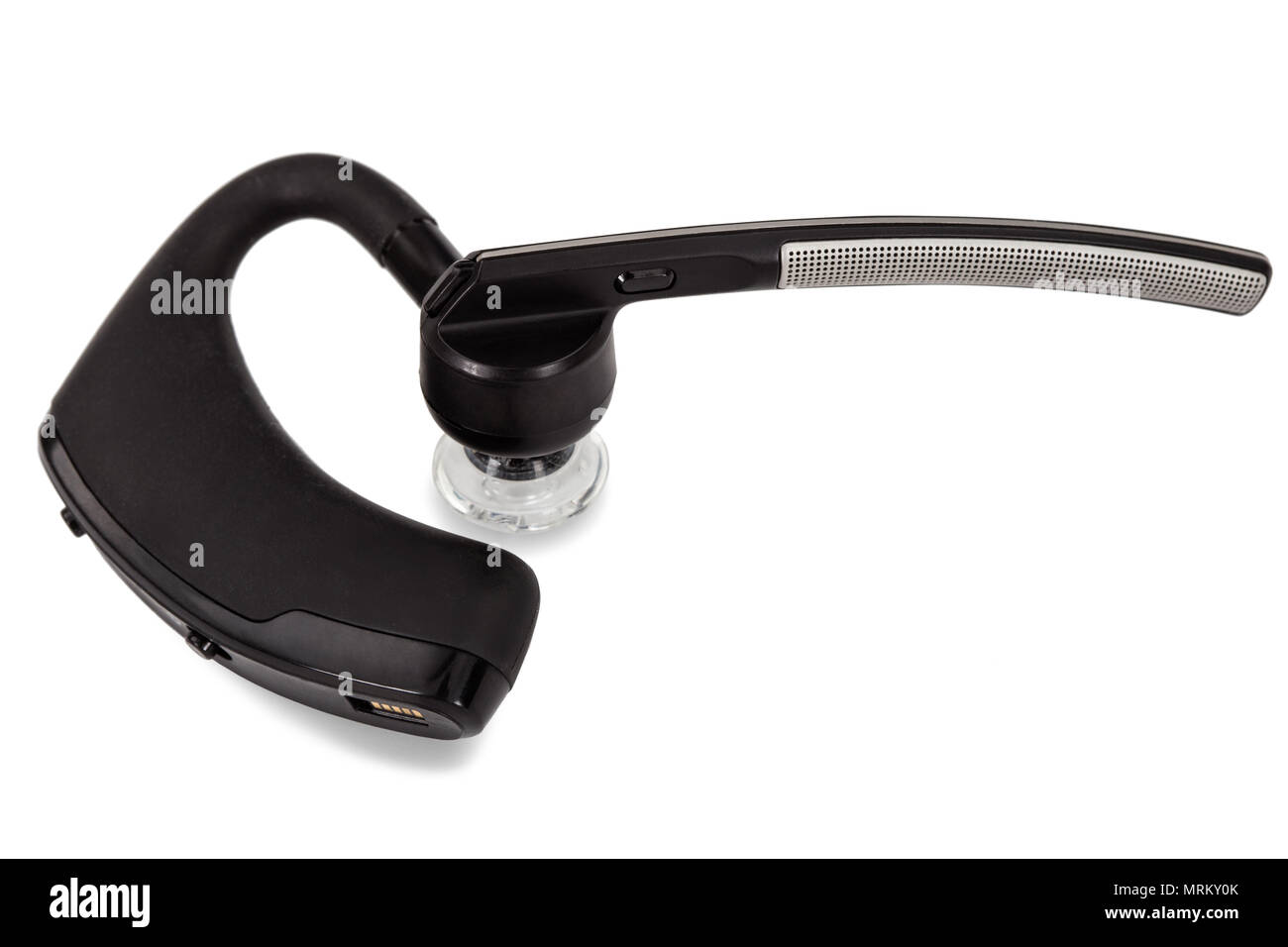 Wireless bluetooth handsfree headset, isolated on white background