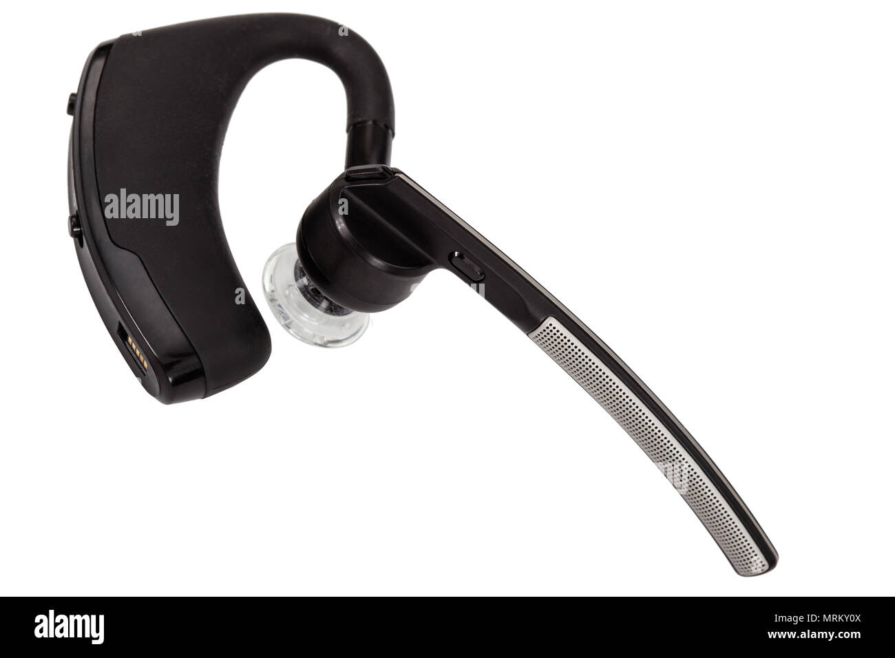 Wireless bluetooth handsfree headset, isolated on white background