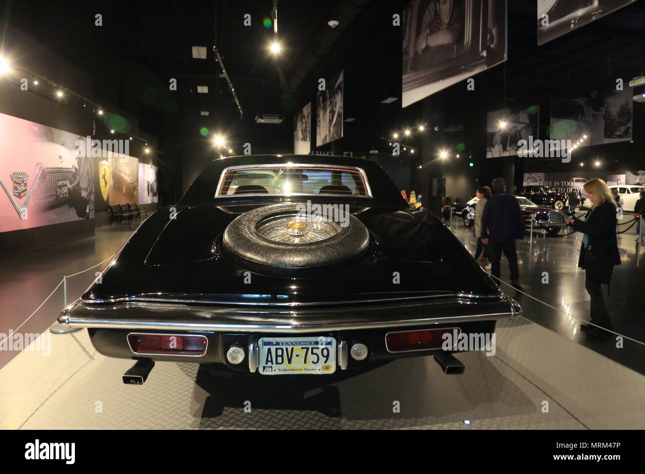 Elvis Presley's Stutz Blackhawk display in Presley Motors Automobile