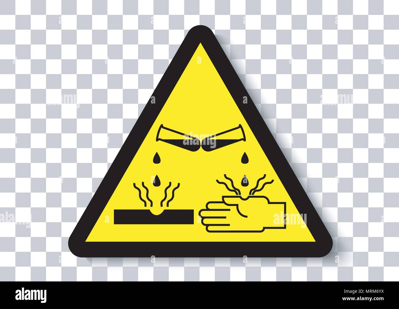 vector design of industrial sign corrosive material warning Stock Vector  Image \u0026 Art - Alamy, image size:1300x1009