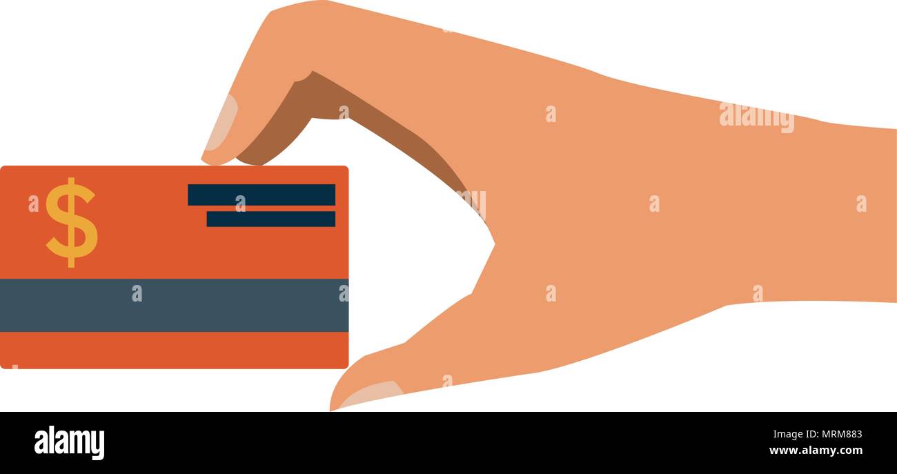Hand with credit card Stock Vector Image & Art - Alamy