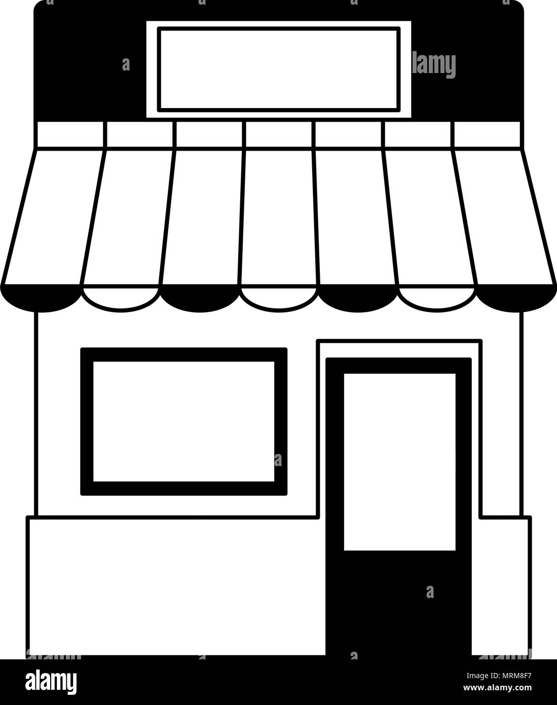 Store shop symbol in black and white Stock Vector Image & Art - Alamy