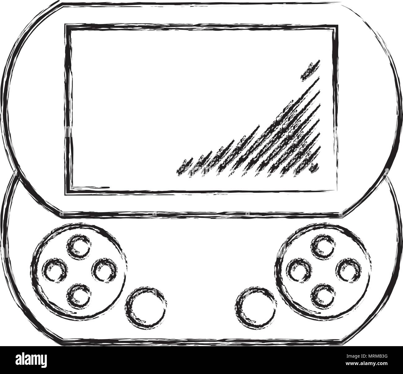 grunge electronic handheld game console simulador Stock Vector Image ...