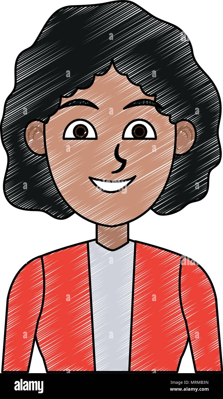 Executive business woman cartoon scribble Stock Vector Image & Art - Alamy
