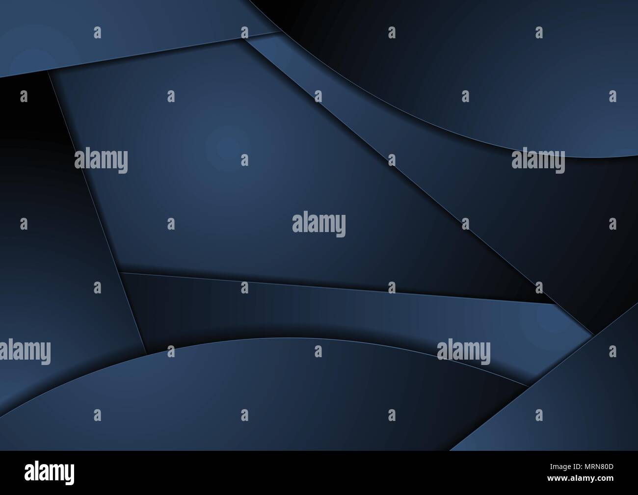 Dark blue abstract wavy corporate background. Vector design Stock ...
