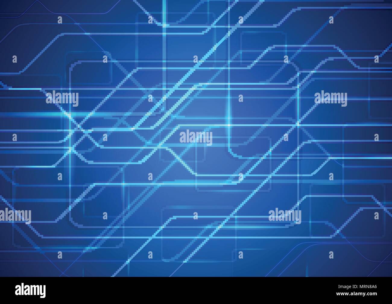Tech sci-fi abstract blue circuit board background. Vector technology design  Stock Vector Image & Art - Alamy