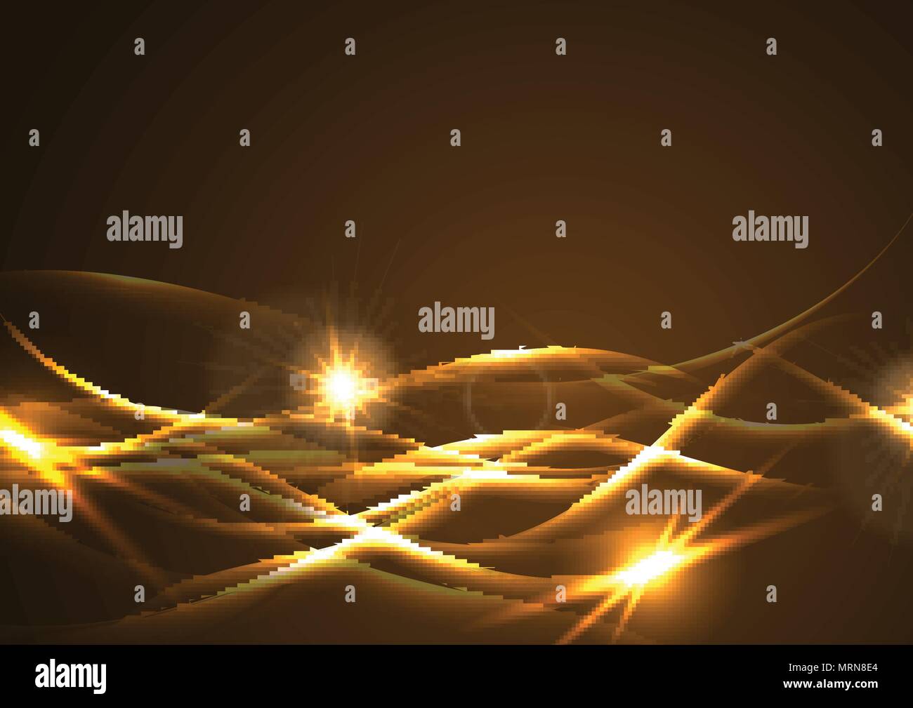 Abstract golden vector waves background hi-res stock photography and ...