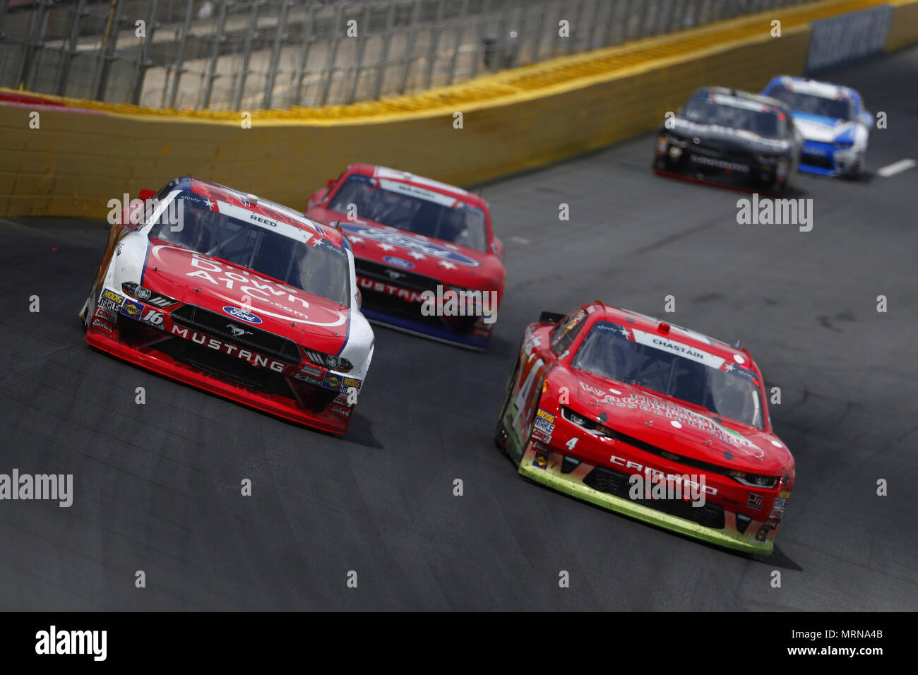 Ryan Reed 16 Concord, North Carolina, USA. 26th May, 2018. Ryan Reed (16) brings his ...
