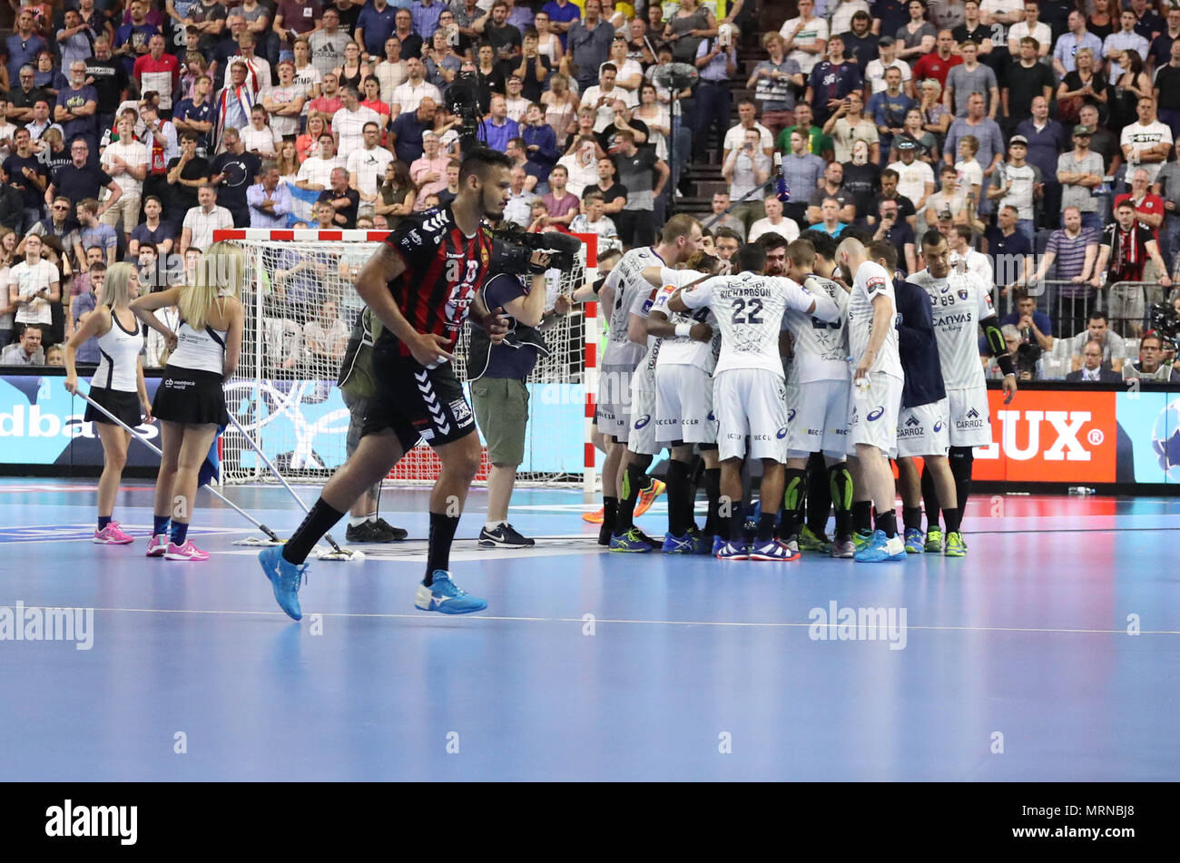 Team Montpellier HB during the EHF Champions League Final4, semi final  handball match between HC Vardar