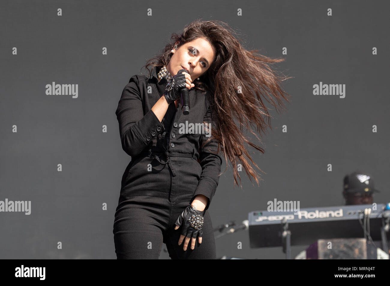 Swansea, Wales. 27th May 2018, Camila Cabello performing on day two of