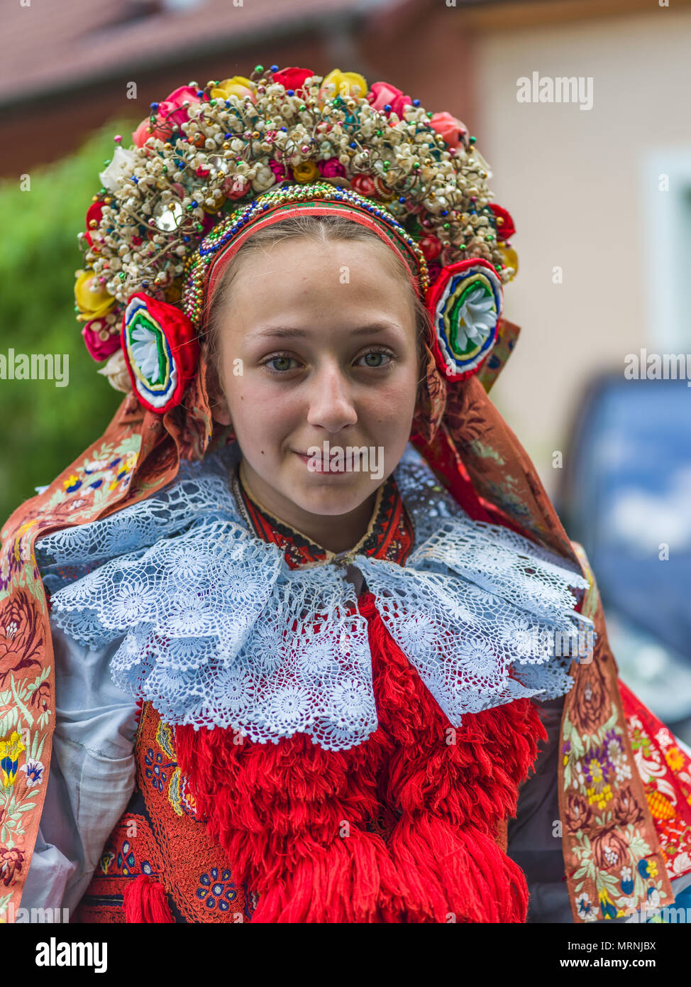 Moravian girl from Vlčnov Stock Photo Alamy