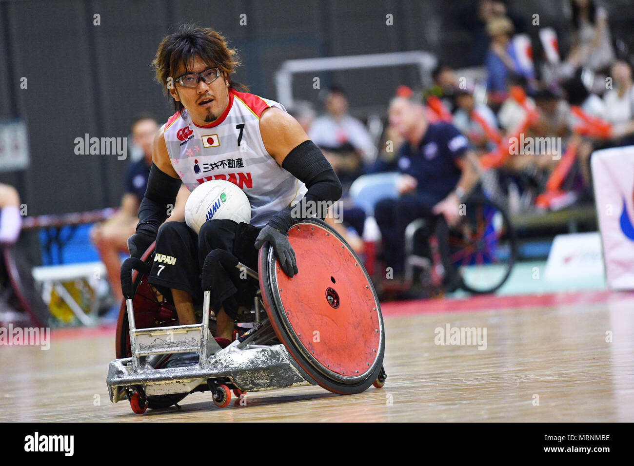 wheelchair rugby match live action photo