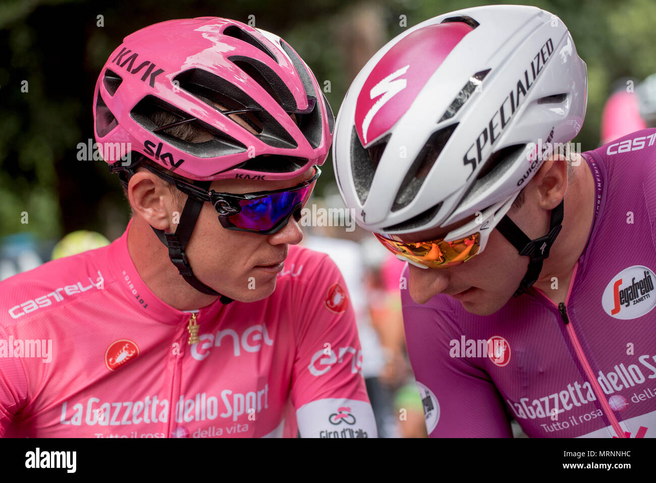 pink jersey cycling