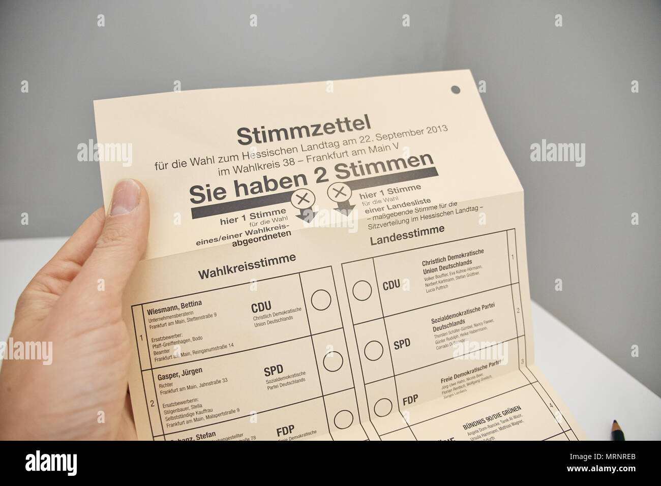 Ballot close up hi-res stock photography and images - Alamy