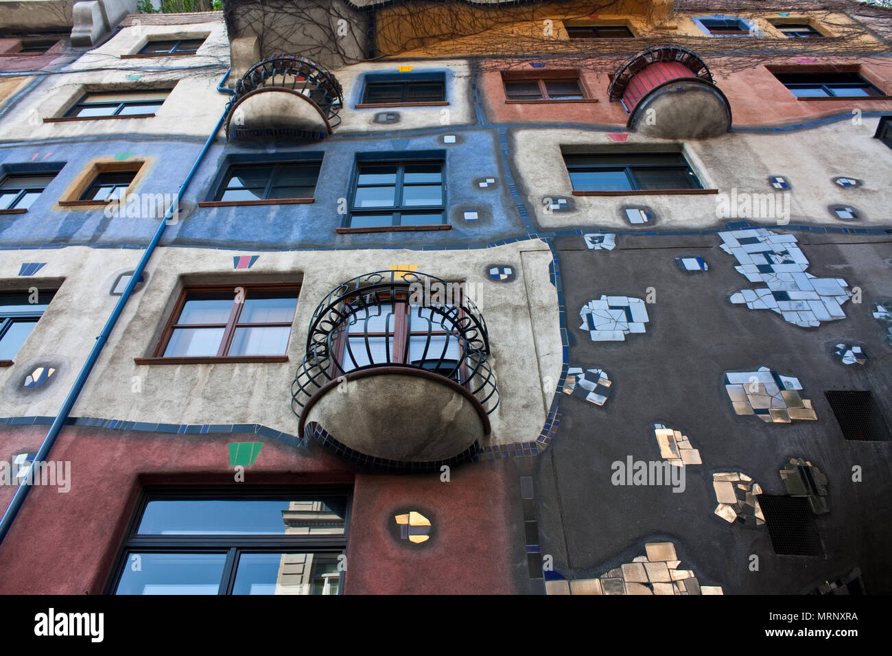 The famous house of Hundertwasser Stock Photo