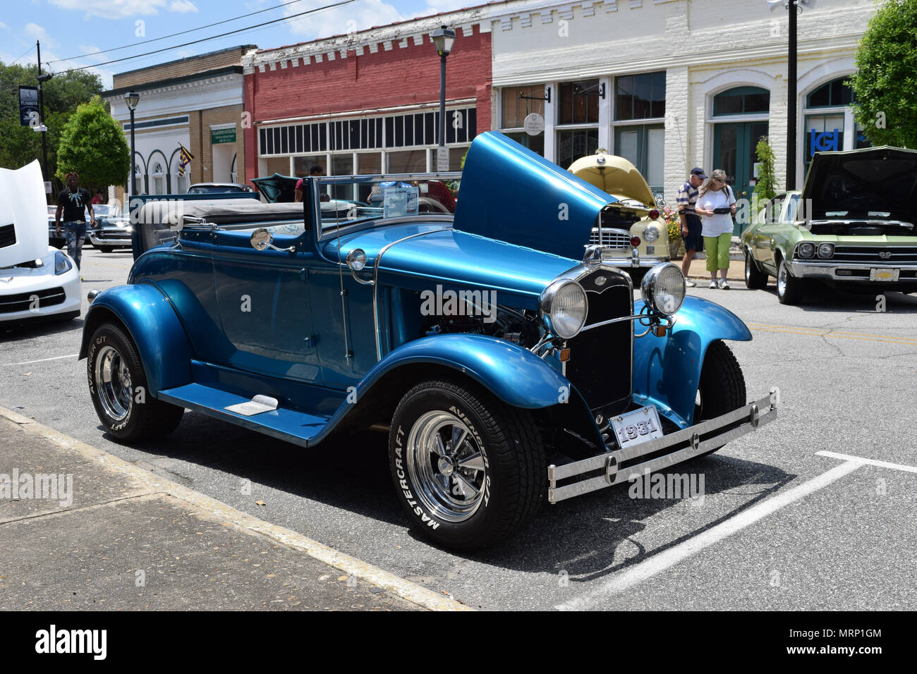 A 1931 Ford with a Rumble Seat at a Car Show Stock Photo - Alamy