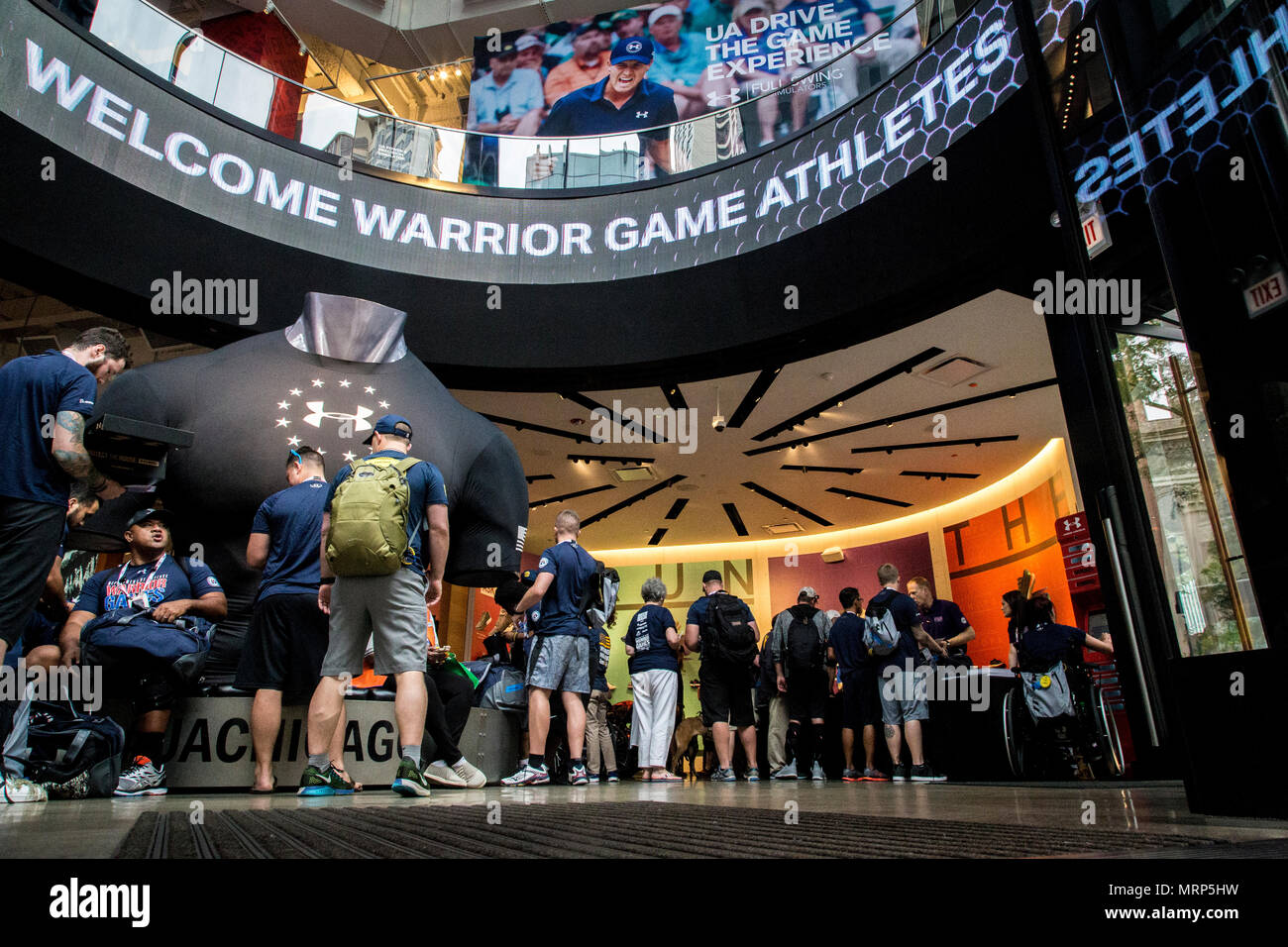 Funeral Snack Agriculture CHICAGO (June 29, 2017) Team Navy register for the 2017 DoD Warrior Games  at Under Armour Brand House in Chicago. The DoD Warrior Games are an annual  event allowing wounded, ill and