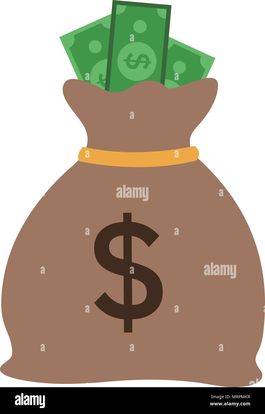 Money bag cartoon hi-res stock photography and images - Alamy