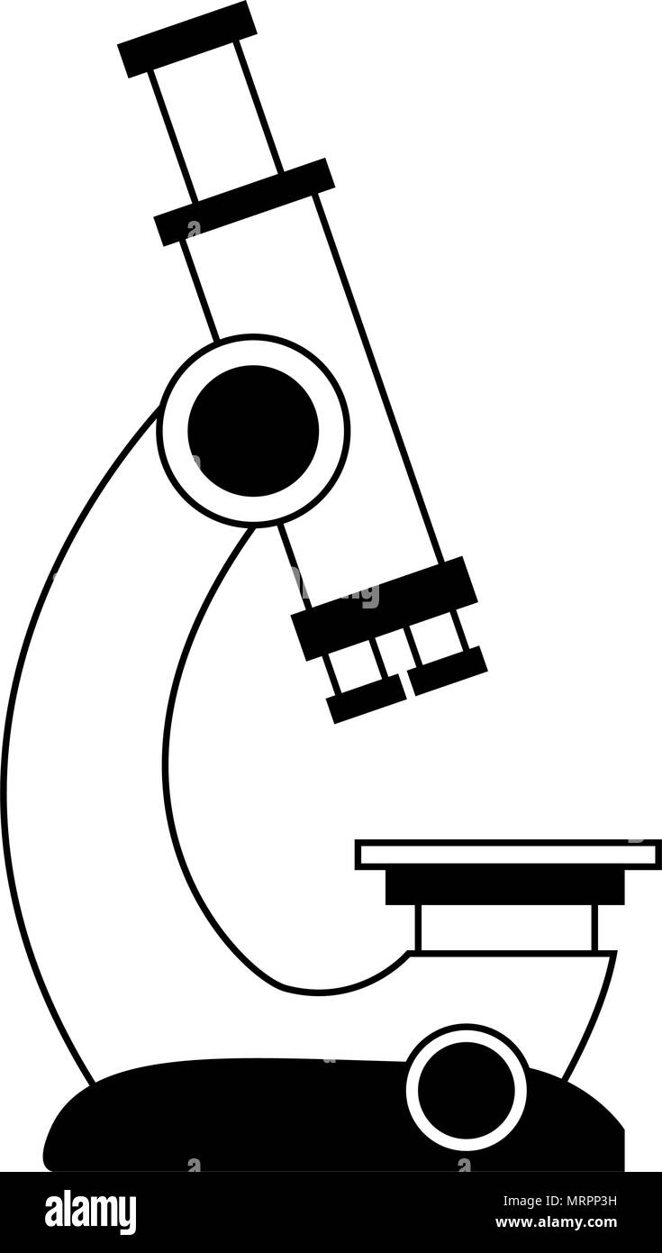 Microscope scientific tool Black and White Stock Photos & Images Alamy