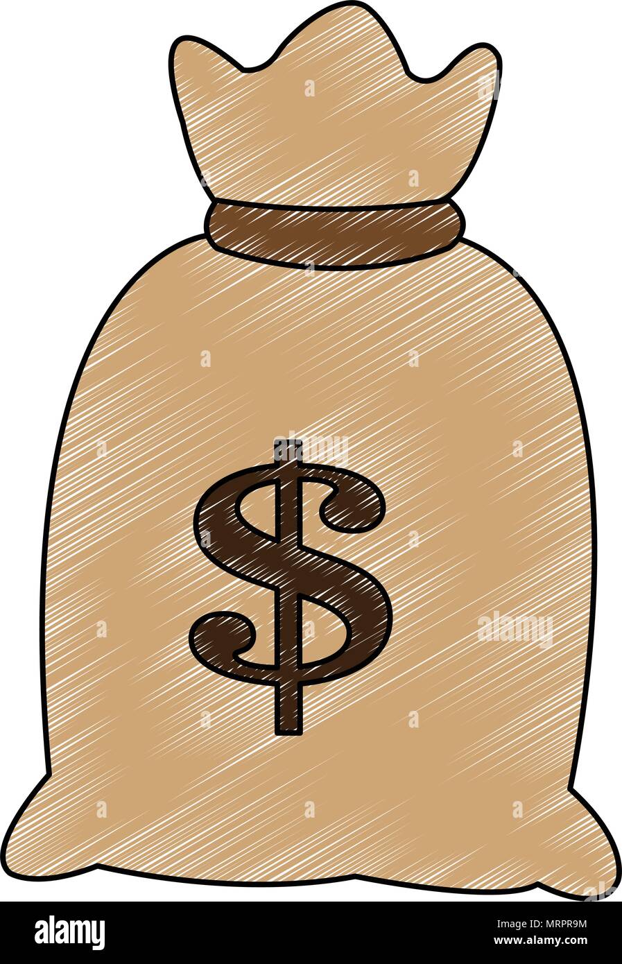 Money bag cartoon scribble Stock Vector Image & Art Alamy