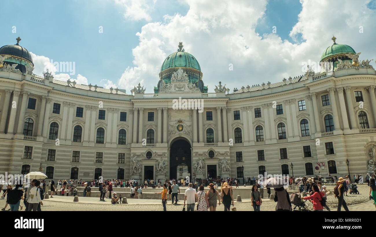 The Hofburg Palace, a baroque building and former imperial palace of