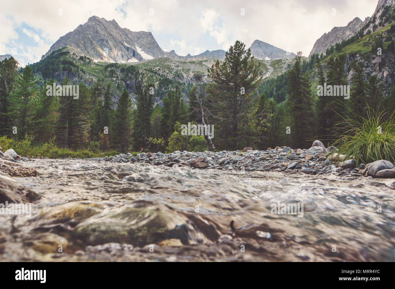 Smoky Mountain Stream. A river flows through the pristine beauty of the  Great Smoky Mountains National Park. Gatlinburg, Tennessee Stock Photo -  Alamy, image size:1300x953