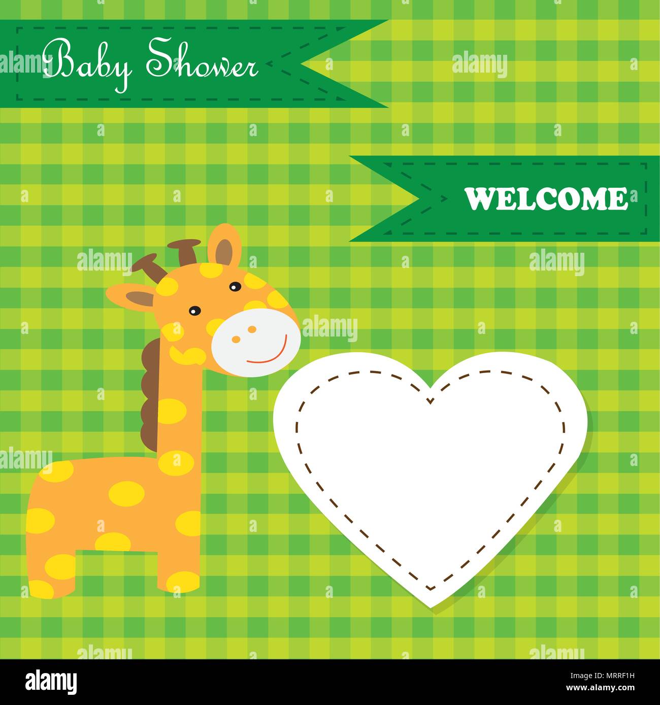 Baby shower card Stock Vector Image & Art - Alamy