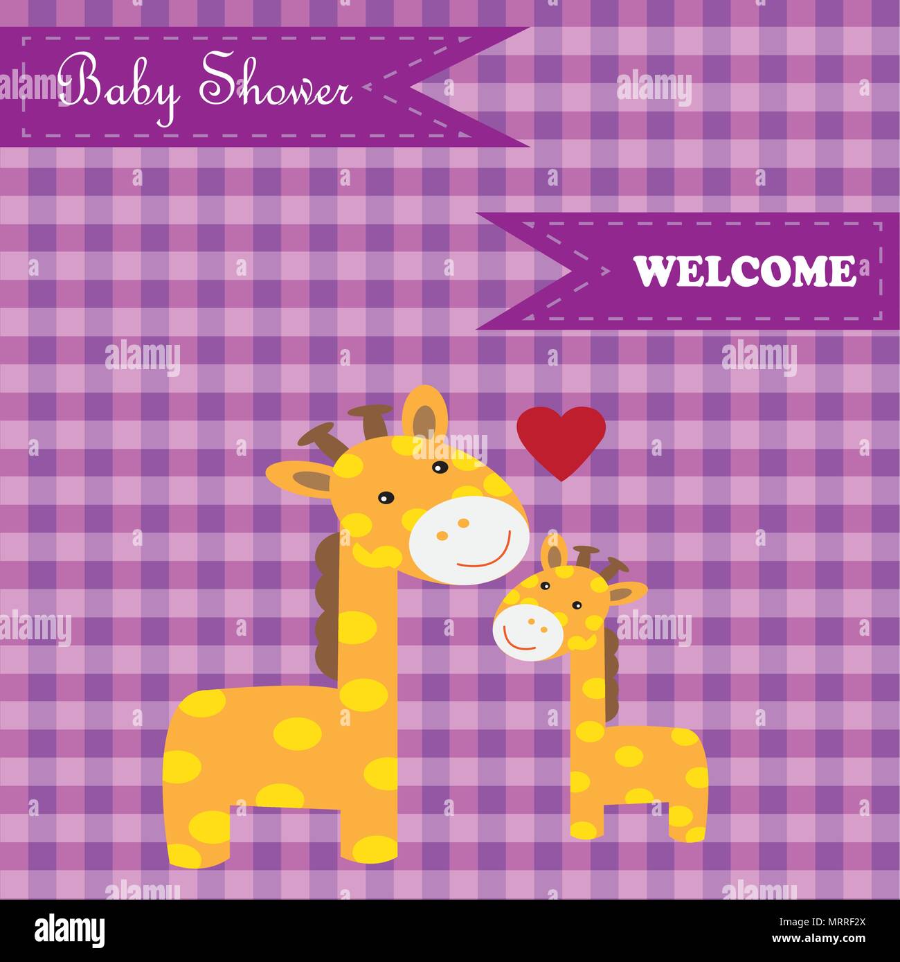 Baby shower card Stock Vector Image & Art - Alamy