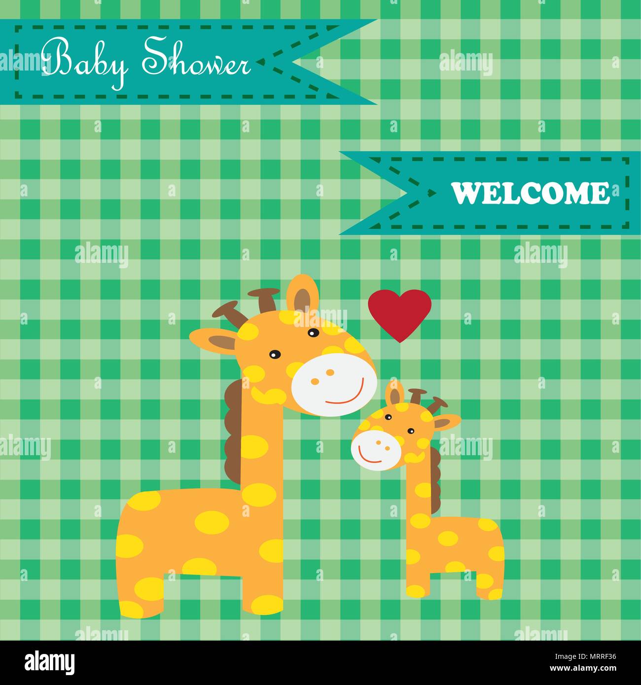 Baby shower card Stock Vector Image & Art - Alamy