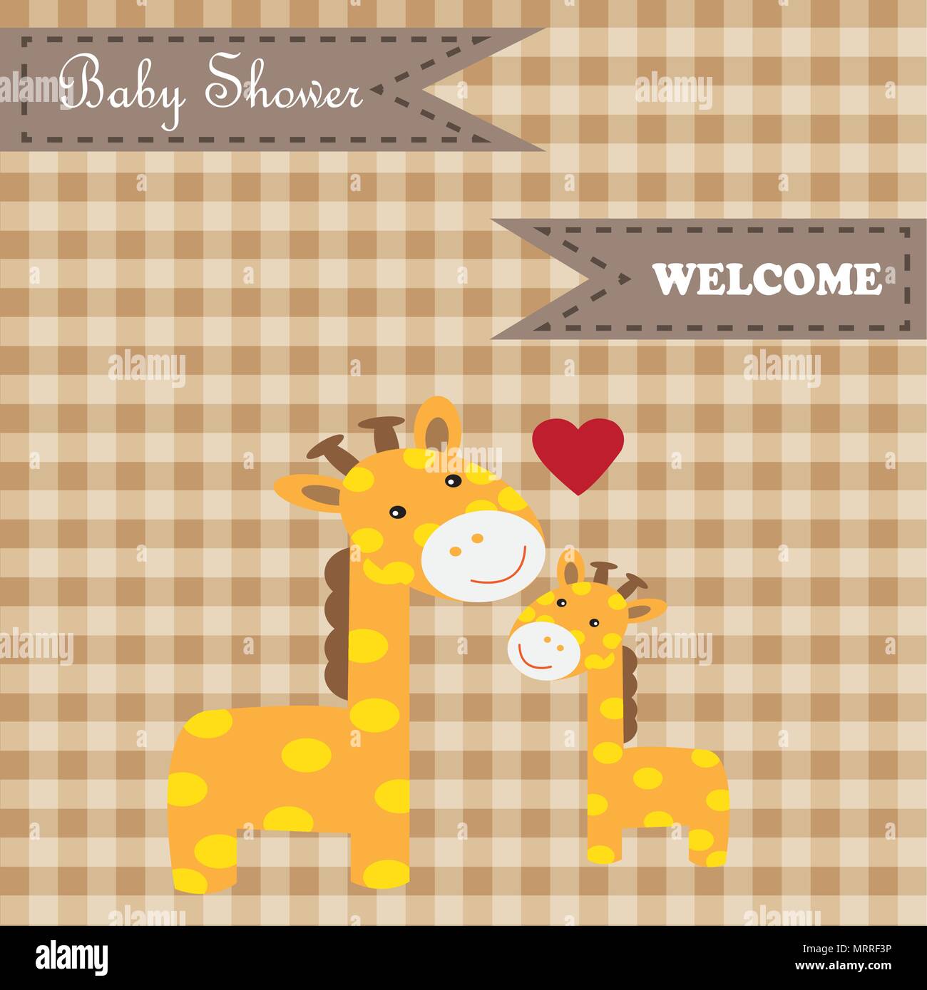 Baby shower card Stock Vector Image & Art - Alamy