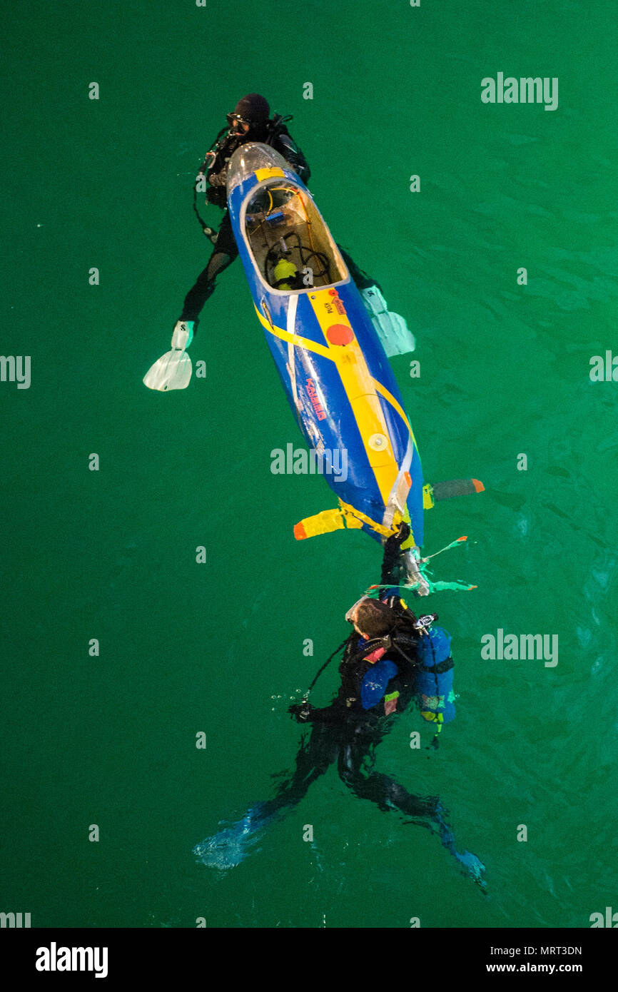 Fourth day of the International Human-Powered Submarine Races in the ...