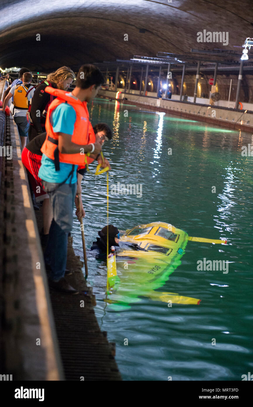 Fourth day of the International Human-Powered Submarine Races in the ...