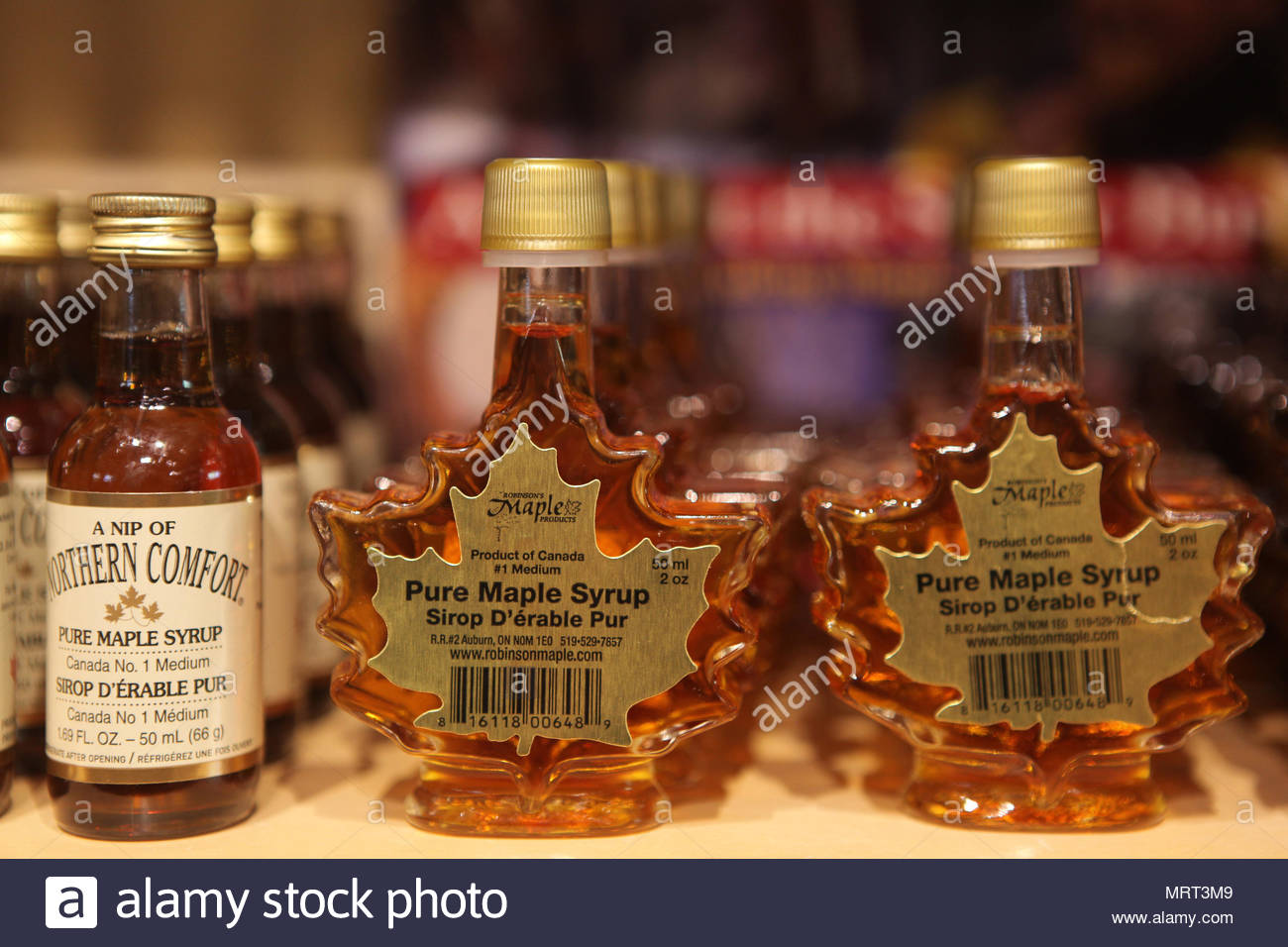 Canada Maple Syrup Bottle Stock Photos & Canada Maple Syrup Bottle