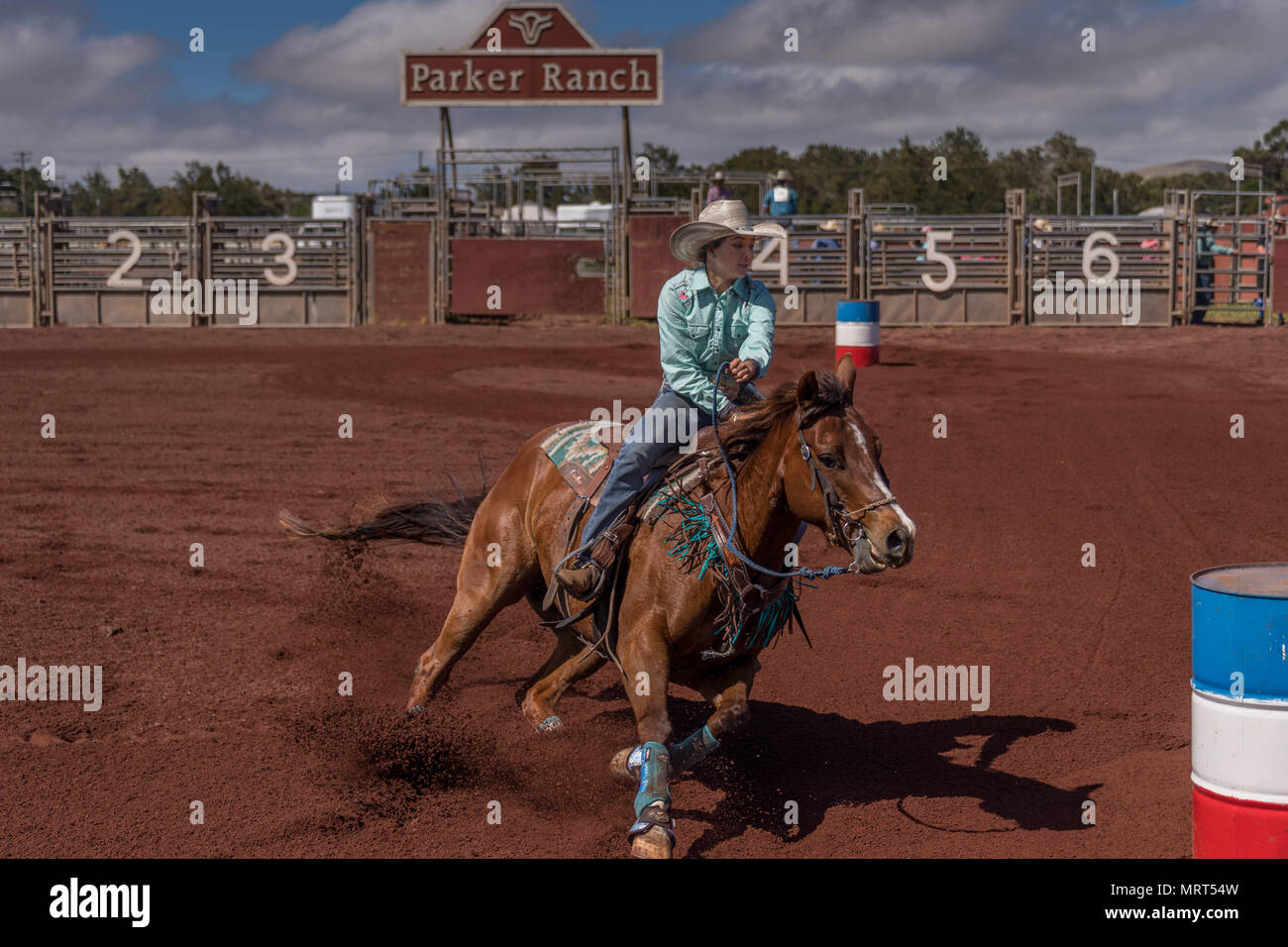 Rodeo Hawaii High School State Finals The Big Island Stock Photo Alamy