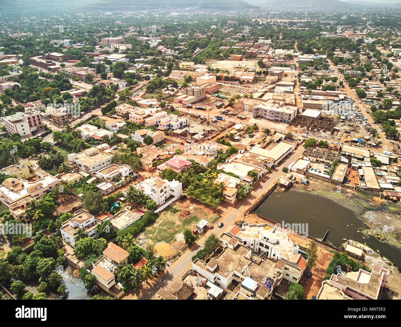 Bamako is the capital and largest city of Mali, with a population of 1.8 million. In 2006, it was estimated to be the fastest-growing city in Africa a Stock Photo