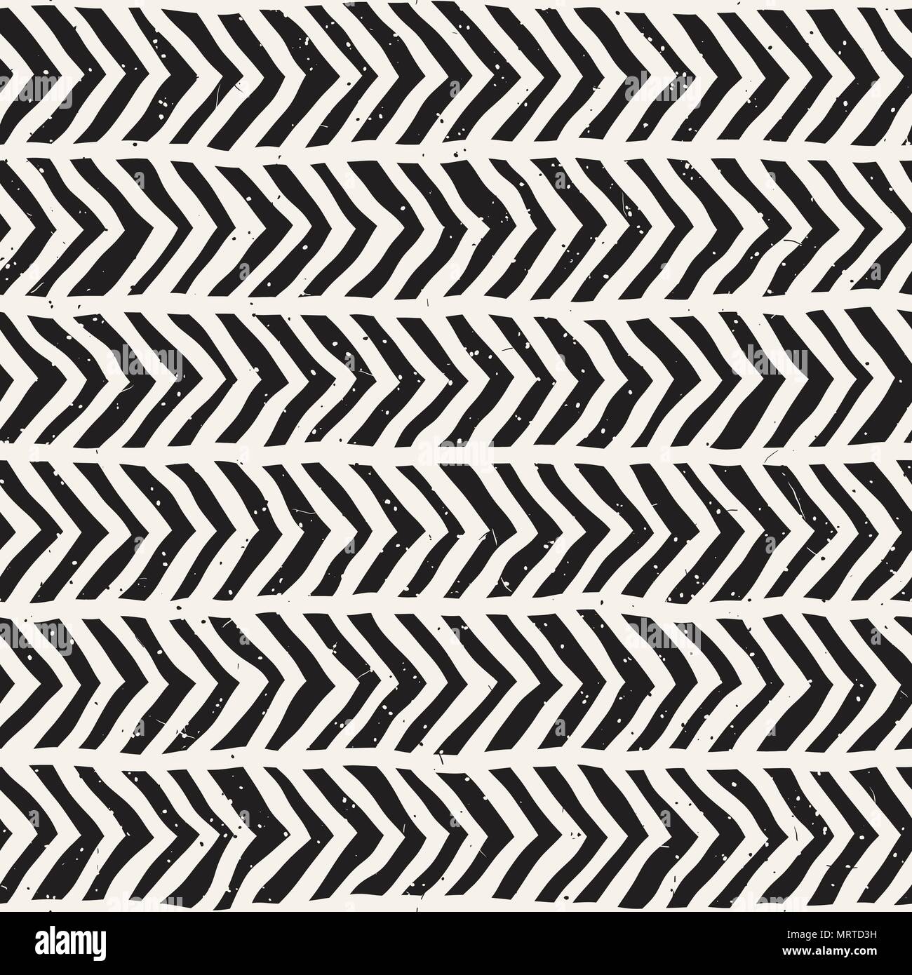 Simple ink geometric pattern. Monochrome black and white strokes ...