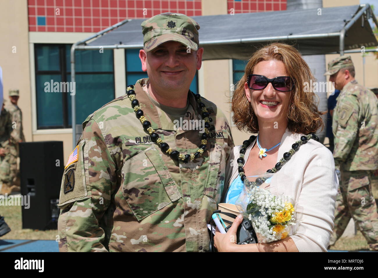 Lt. Col. Matthew L. Cloud, incoming commander of the 100th Inf. Bn ...