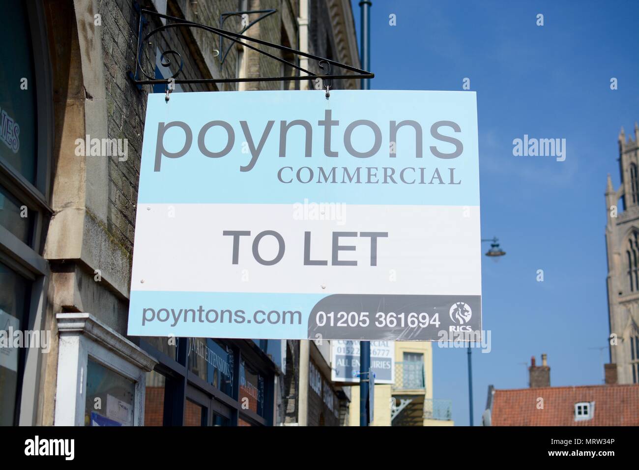 Commercial property for sale sign hires stock photography and images