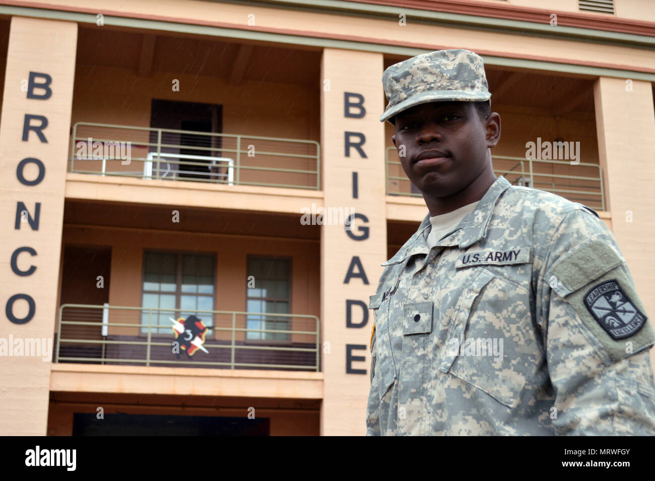 Cadet Ronald Mais, a Reserve Officer Training Corps (ROTC) cadet from the F...