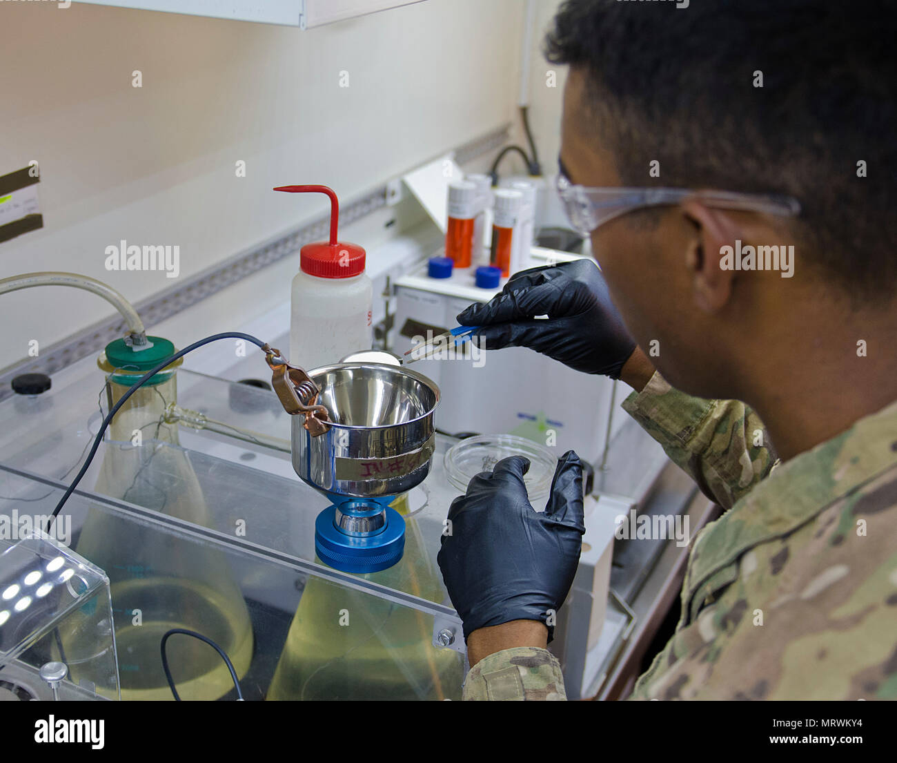 Spc. Rhomel Murray, Petroleum Laboratory Specialist, 227th