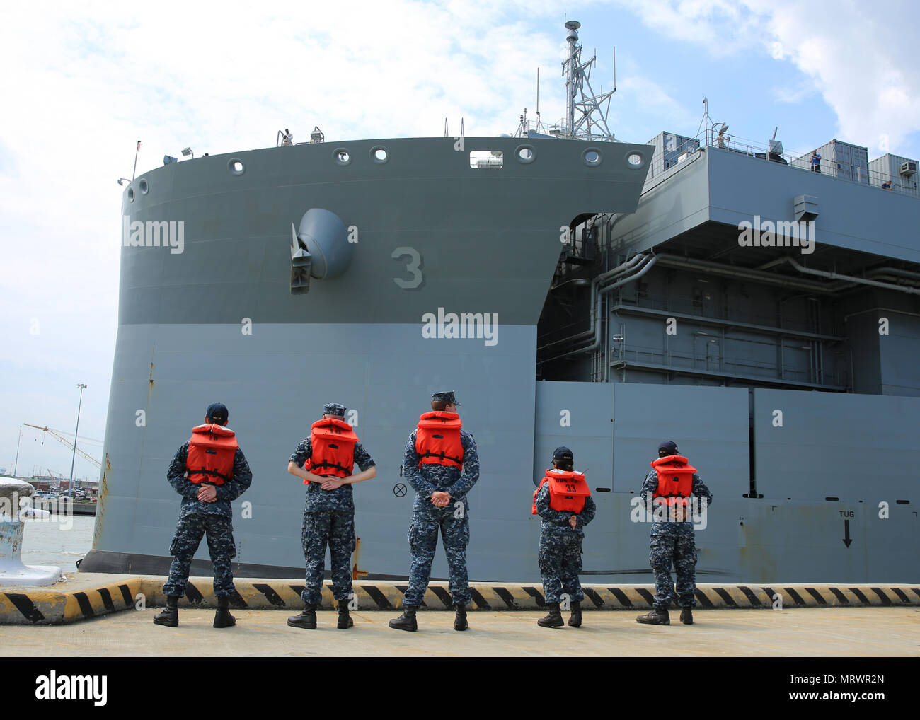 USNS Lewis B. Puller (T-ESB-3) is an expeditionary mobile base ship ...