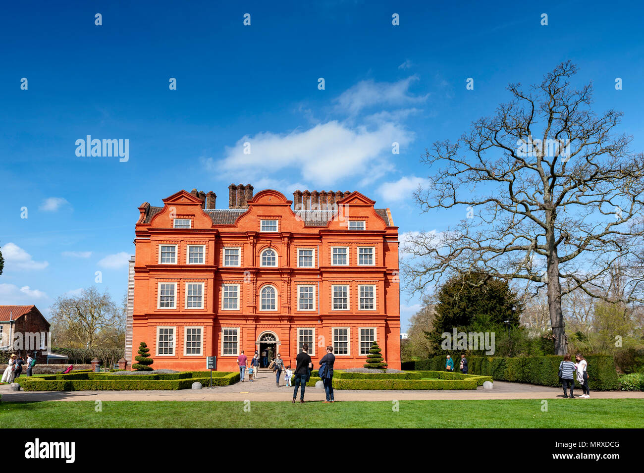 London, UK - April 2018: Dutch House at Kew Palace in Kew Gardens, London, England Stock Photo