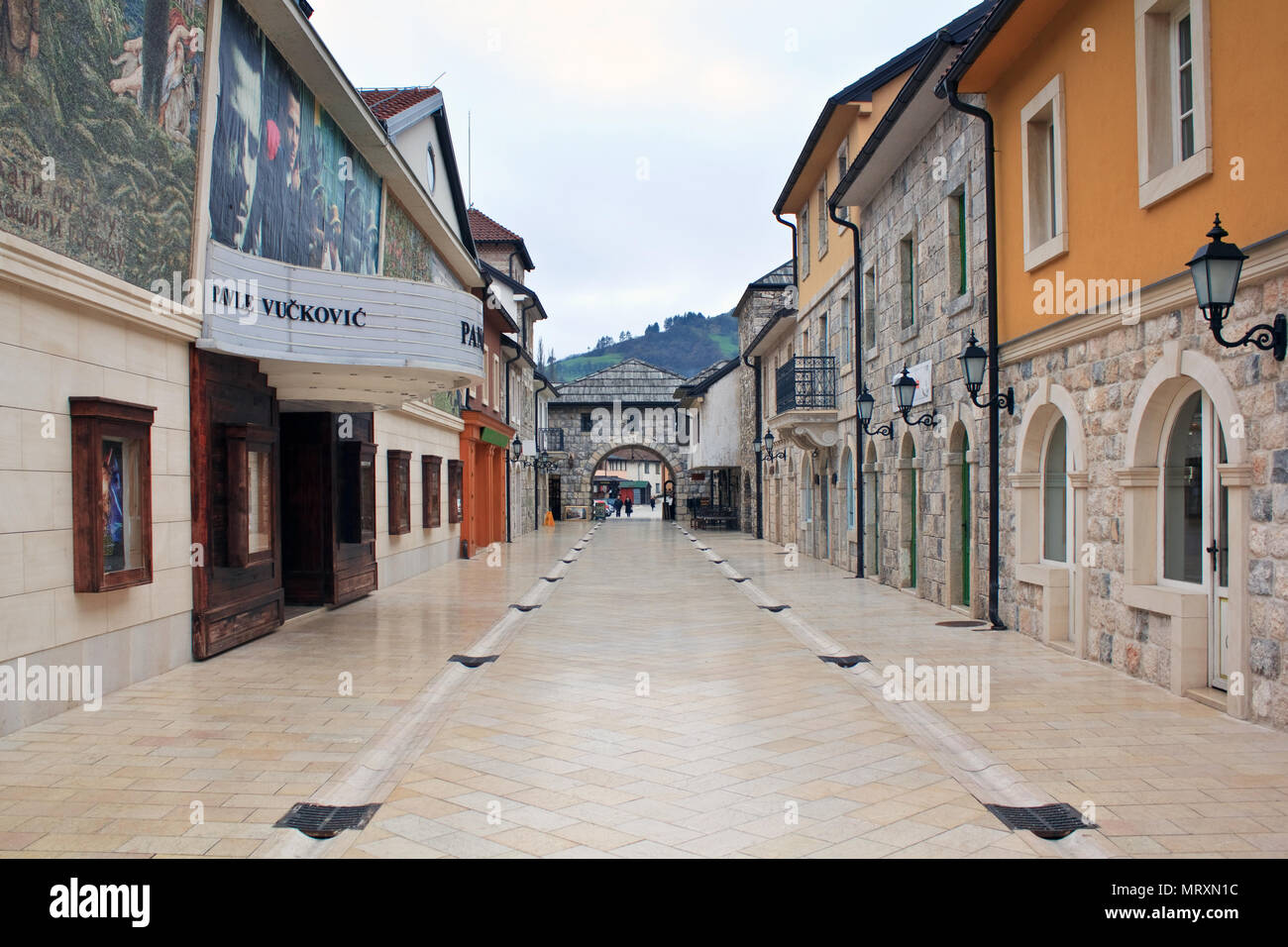 Andric town in Visegrad Stock Photo