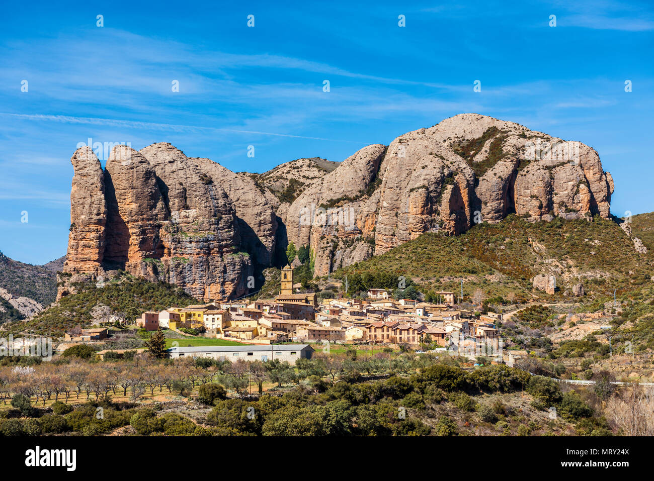 Mallos De Aguero Huesca Province Aragon Spain Europe Stock Photo Alamy